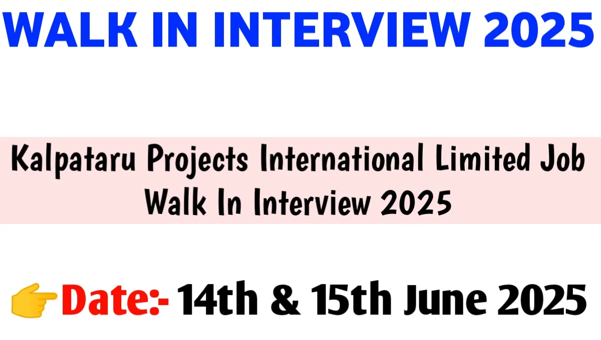 Kalpataru Projects International Limited Job