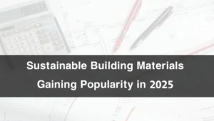 Sustainable Building Materials Gaining Popularity in 2025